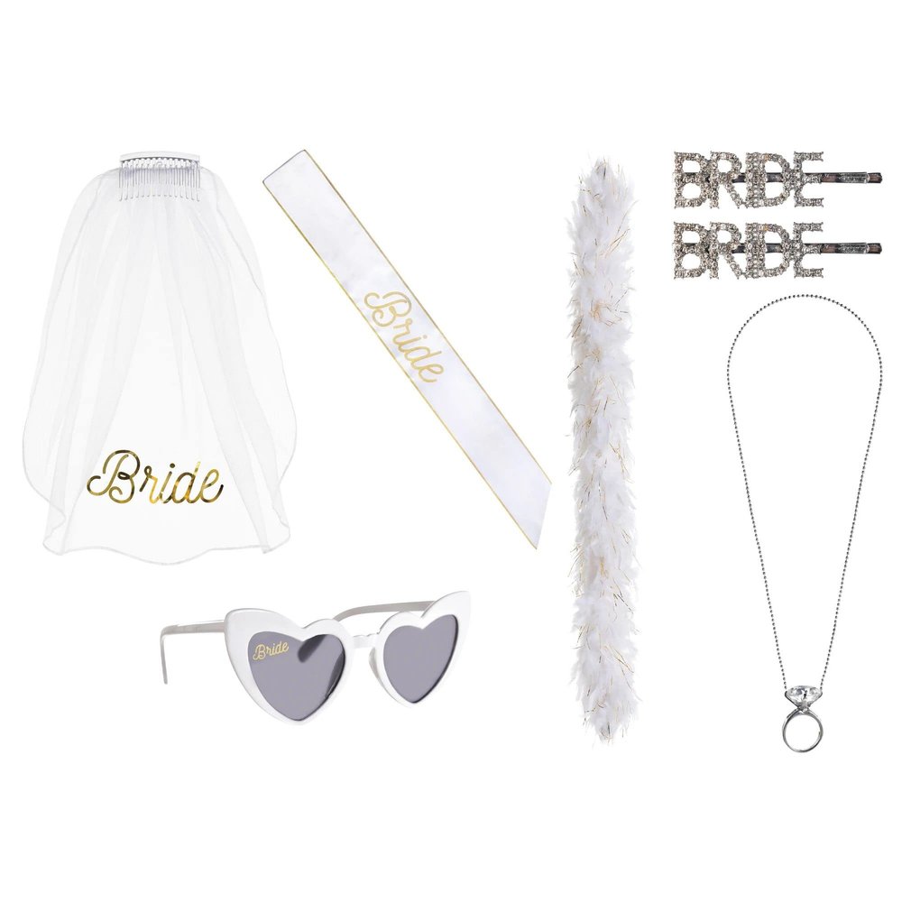 White Bride Kit - 1 Set | Elegant Design, Perfect Wedding Essential For Every Bride-to-Be, Events, Special Occasions, & Celebrations