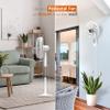 Comfort Zone 18-Inch Smart WiFi Oscillating Stand Fan, 3-Speed Wall-Mountable Fan with Voice Control, Full-Function Timer & Adjustable Stand up to 53 Inches, Quiet Tri-Curve Technology view 3