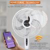 Comfort Zone 18-Inch Smart WiFi Oscillating Stand Fan, 3-Speed Wall-Mountable Fan with Voice Control, Full-Function Timer & Adjustable Stand up to 53 Inches, Quiet Tri-Curve Technology view 4