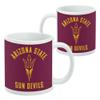 Arizona State University Sun Devils Ceramic Coffee Mug, Novelty Gift Mugs for Coffee, Tea and Hot Drinks, 11oz, White view 2