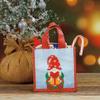 Current Gnome Christmas Holiday Mini Non-Woven Gift Totes - Set of 4 (2 Designs) 5.5" wide x 3" deep by 5, Reusable Wrap Bag view 4
