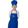 Made in the USA Personalized Embroidered Premium Child Apron and Chef Hat for Kids Girls Boys Fun in the Kitchen Gift view 3