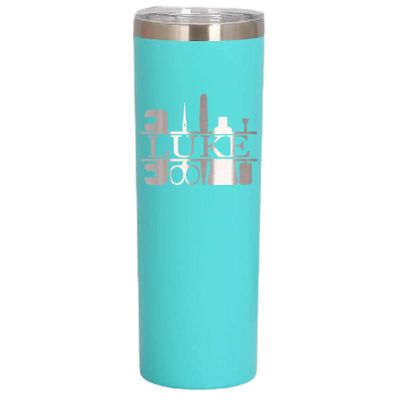 Personalized Manicurist Tumbler 20oz Skinny Custom Laser Engraved Cup