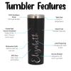 Personalized Manicurist Tumbler 20oz Skinny Custom Laser Engraved Cup view 3