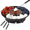Kusini Electric Fondue Pot Set - Chocolate Fondue Kit - Temperature Control, Detachable Serving Trays, & 4 Roasting Forks - Gift Set & Date Night Idea. Serve at Movie Night or Game Night. view 1