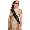 The Queen Has Retired Sash Gold Foil Retirement Sash for Women. Great for Retirement Party and Events view 4