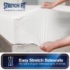All-in-One Mattress Protector, Zippered Encasement, Water & Stain Resistant, Triple Seal Protection, RV Short Twin, White view 3