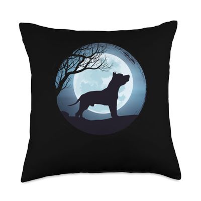 American Staffordshire Terrier Bull Stafford Throw Pillow