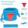 Tug of War Rope for Kids and Adults, Natural Twisted Cotton Rope, Outdoor Games Perfect for Carnival Team Building Activities, Field Day Family Reunion Birthday Party Game, Outside Yard Lawn Games view 3