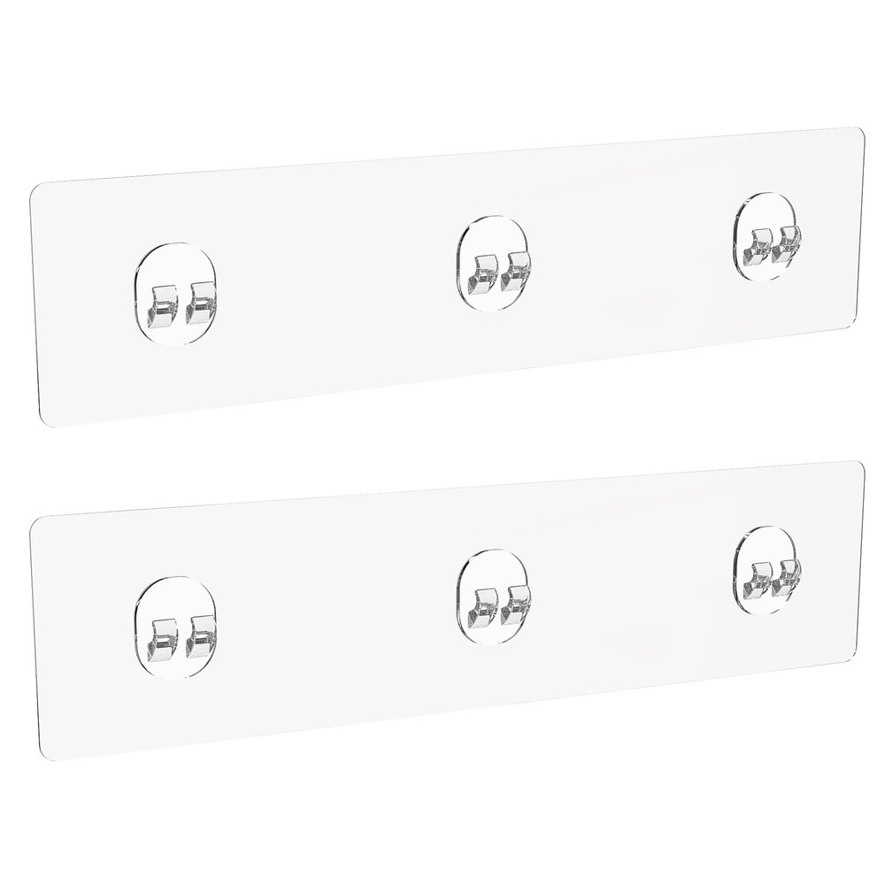 Moforoco 2 Pack Shower Caddy Adhesive for Replacement, No Drilling Strong Transparent Adhesive for Shower Caddy, Soap Holder, Bathroom Storage Shelves and Kitchen Racks