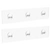 Moforoco 2 Pack Shower Caddy Adhesive for Replacement, No Drilling Strong Transparent Adhesive for Shower Caddy, Soap Holder, Bathroom Storage Shelves and Kitchen Racks view 1