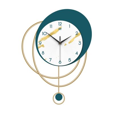 TOMYEUS Wall Clocks Clock Wall Clock Living Room Simple Modern Home Decoration Creative Wall Clock Wall Clock Dcor (Size : Large [45 * 63cm])