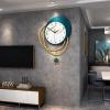 TOMYEUS Wall Clocks Clock Wall Clock Living Room Simple Modern Home Decoration Creative Wall Clock Wall Clock Dcor (Size : Large [45 * 63cm]) view 2