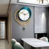 TOMYEUS Wall Clocks Clock Wall Clock Living Room Simple Modern Home Decoration Creative Wall Clock Wall Clock Dcor (Size : Large [45 * 63cm]) view 4