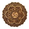 BHDecor Crown Chakra Home Wall Decor  Multilayered Laser Cut Carved Elegant Wooden Mandala Hanging MDF Panels - Rustic Contemporary Artwork Natural Wood, 11.8 x 11.8 in (30cm) view 1