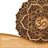 BHDecor Crown Chakra Home Wall Decor  Multilayered Laser Cut Carved Elegant Wooden Mandala Hanging MDF Panels - Rustic Contemporary Artwork Natural Wood, 11.8 x 11.8 in (30cm) view 2