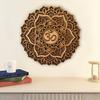 BHDecor Crown Chakra Home Wall Decor  Multilayered Laser Cut Carved Elegant Wooden Mandala Hanging MDF Panels - Rustic Contemporary Artwork Natural Wood, 11.8 x 11.8 in (30cm) view 3