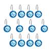 12pcs Water Acrylic Shower Curtain Hooks Bathroom Decor Lightweight Easy to Install for Drapes and Shower Curtains view 1