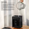2 in 1 Oscillating Spray Mini Desktop a ir Humidification Fan with Light USB Charging Desktop a ir self Cooler Fan (Black) , Portable a ir Conditioner Fan , Portable a ir Conditioner Fan , 2 in 1 Os view 2