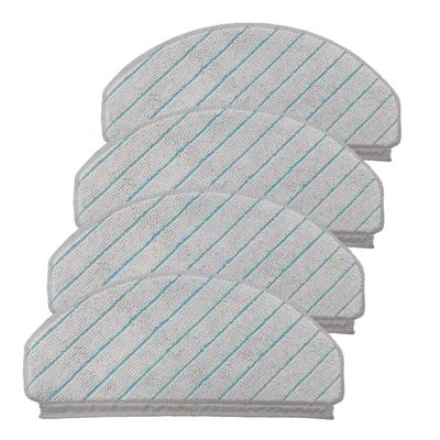 VACUSHOP Vacuum Accessories Replacement for Ecovacs T10 Plus Reusable Hard Floor Expert Wet Compatible Microfiber Soft x4 Mop Pad