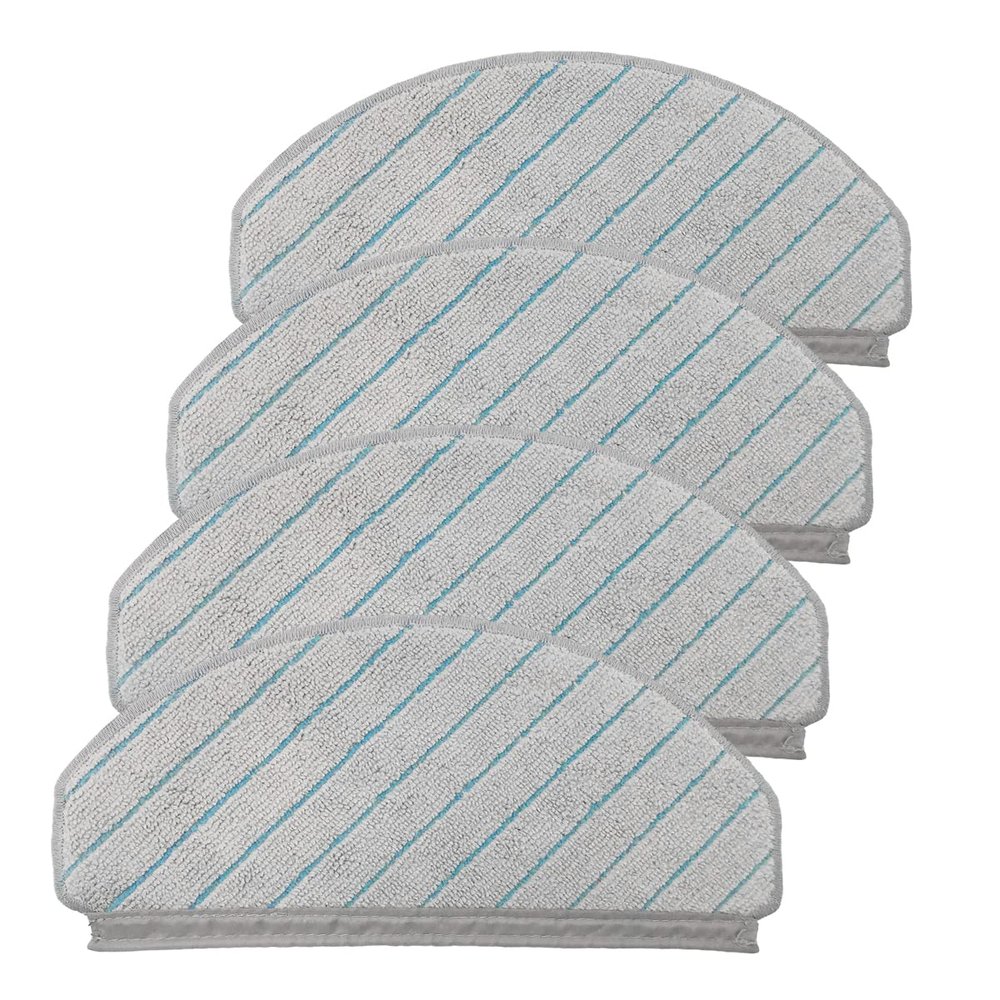 VACUSHOP Vacuum Accessories Replacement for Ecovacs T10 Plus Reusable Hard Floor Expert Wet Compatible Microfiber Soft x4 Mop Pad