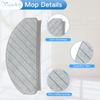 VACUSHOP Vacuum Accessories Replacement for Ecovacs T10 Plus Reusable Hard Floor Expert Wet Compatible Microfiber Soft x4 Mop Pad view 2