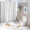 3-Pack Bath Mat Set, I Love My Dogs at All Times Basset Hound Absorbent Memory Foam Soft Shower Bath Rugs Contour Mat and Lid Cover,Non Slip Velvet Bathrug,Shower Toilet Bathmats Carpet 16x24 Inch view 4