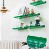 4 Pack Acrylic Floating Shelves, Wall Mounted Invisible Bathroom Shower Shelf, for Home, Bedroom, Bathroom, Kitchen Storage(4Pcs, Brown) view 4