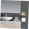 Zerodeko Toilet Paper Wall Shelf Decorative Wood Storage Multi-Functional Tissue Hanger for Bathroom and Home Use Easy to Install and Versatile Bathroom Decor view 4