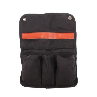 Beach Chair Armrest Bag, Beach Chair Camping Chairs Side Storage Bags, Including 1 Large Pocket And 3 Small Pockets, Recliner Wheelchair Armrest Accessories(Black)