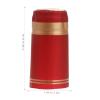 100pcs PVC Wine Shrink Wrap Heat Shrink Capsules Wine Heat Cap Packaging Wrap for Home (Red) view 4