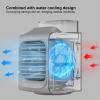 350ml Mini Desktop a ir Conditioner Portable self a ir Cooler USB Charging 90 Degree Shaking heads Spray Cooling Night Light , Portable a ir Conditioner Fan , Portable a ir Conditioner Fan , 350ml Mi view 2
