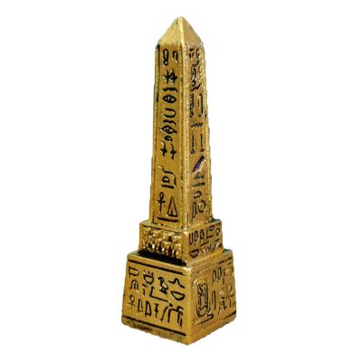 Fancyes Handmade Resin Obelisk Miniature Figurines Sculpture,Tabletop Small Ornaments Collectible Figure Crafts