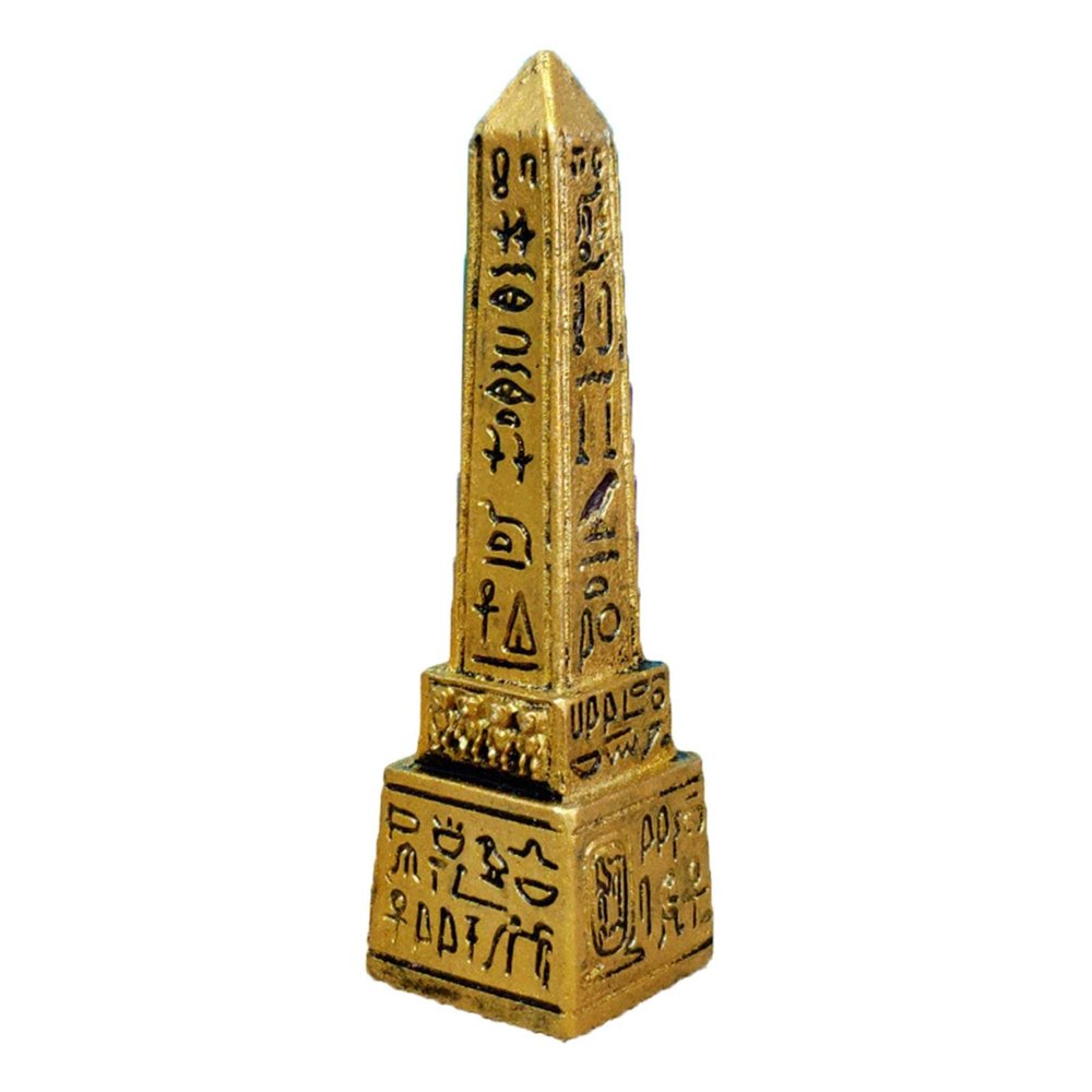 Fancyes Handmade Resin Obelisk Miniature Figurines Sculpture,Tabletop Small Ornaments Collectible Figure Crafts
