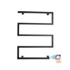 APUM Wall Mounted Towel Warmer for Bathroom,304 Stainless Steel Hardwired and Plug in Options 5 Bars Quick Towel Dryer Energy Saving Bath Shower 90W (Black Hardwired) view 1