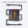 APUM Wall Mounted Towel Warmer for Bathroom,304 Stainless Steel Hardwired and Plug in Options 5 Bars Quick Towel Dryer Energy Saving Bath Shower 90W (Black Hardwired) view 2