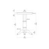 Florence 42" Height Pub Table - Cappuccino view 3