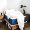 100% Egyptian Cotton 5 PC Duvet/Comforter Cover Set - 1 PC Zipper Duvet/Blanket Cover and 4 PC Pillowcases Soft, Cool, 600 Thread Count & Lightweight - White Solid,Queen Size. view 3