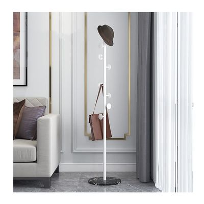 rUrEu Coat HangerCoat Rack Simple Household Living Room Floor Stand Shelf Marble Bedroom Metal Hanging Holder Decor Iron Clothes Hanger Modern/K/66.9 * 12.6In