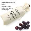Master's Degree Gift Wine Bag, Graduation Wine Gift Bags, Funny Graduation Gift, Party Supplies, Class of 2025, Party Favors, Drawstring Wine Bag - Pairs Well With a Master's Degree view 3