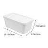 2pcs 3 Ice Cream Box Yogurt Containers with Lids Dessert Container Can Organizer for Fridge Ice Cream Containers Meal Prep Juice Containers Case Pp Food Freezer Box White view 2