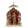 Brass Lord Ram Darbar Murti | Rama Sita Lakshman Hanuman Statue | Ram Parivar Murti for Home Temple | Car Dashboard I Table Office Desk Decor by Indian Collectible view 1
