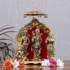Brass Lord Ram Darbar Murti | Rama Sita Lakshman Hanuman Statue | Ram Parivar Murti for Home Temple | Car Dashboard I Table Office Desk Decor by Indian Collectible view 2
