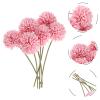 DECHOUS 6pcs Fake Blue Hydrangeas Wildflowers Lifelike Artificial Flowers Wedding Bouquet view 3