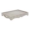 Kate and Laurel Astral Rustic Farmhouse Wood Tray, 16.5 x 12 x 2.5, Gray, Decorative Rustic Tray with Distressed Wood and Graywashed Finish for Farmhouse Decor Scheme view 4