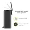EKO Madison Matte Black 50 Liter/13.2 Gallon Step Trash Can with Inner Liner - Fingerprint Resistant Finish view 3