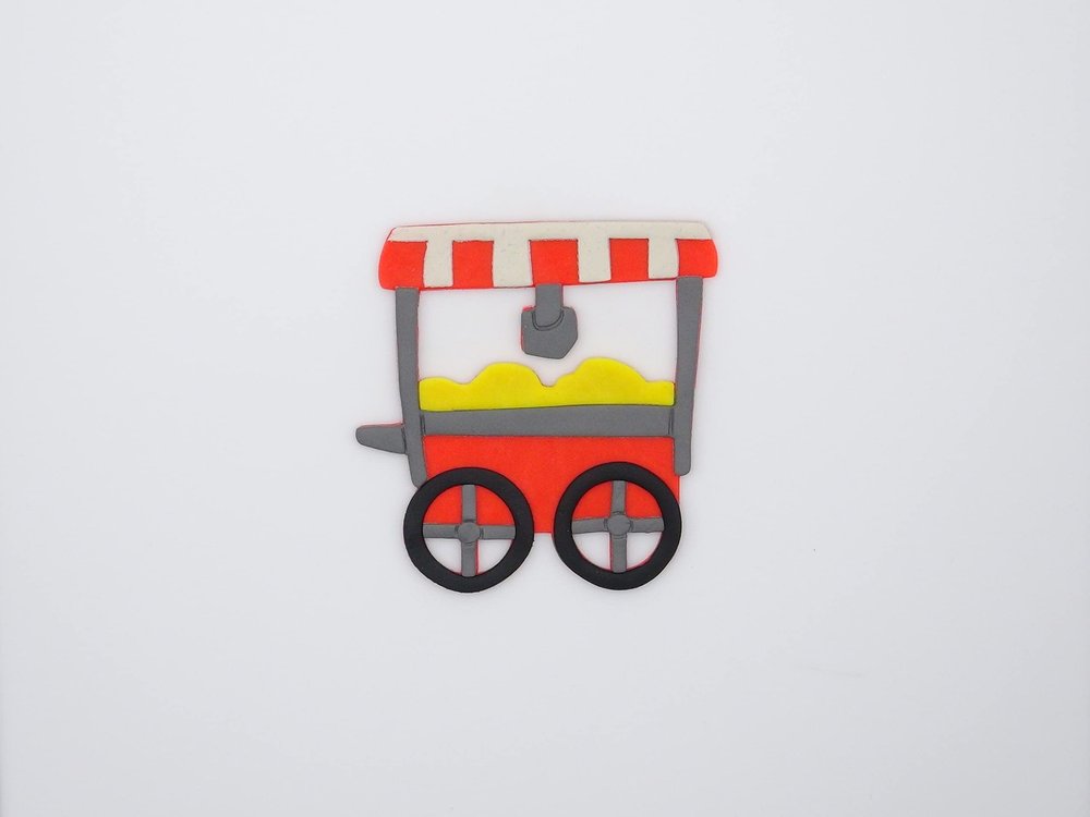 Popcorn Cart 266-F260 Cookie Cutter Set
