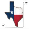 Rogue River Tactical Texas State Rustic Flag Cut Out Metal Tin Sign Wall Decor Man Cave Bar Texans Lone Star Die Cut Large 10 Inch view 3