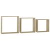 YITHOPI Wall Cube Shelves 3 pcs Wall Cube Shelves Floating Storage Shelves Wall Mounted Shelf for Collectics,Photos,Books Display Wall Shleves for Living Room,Bedroom Sonoma Oak view 3