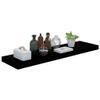 YITHOPI Floating Shelves Wall Shelves - Wall Mounted Shelves - Decorative Floating Wall Shelves - Bedroom or Living Room Floating Wall Shelves 2 pcs High Gloss Black 35.4"x9.3"x1.5" MDF view 3